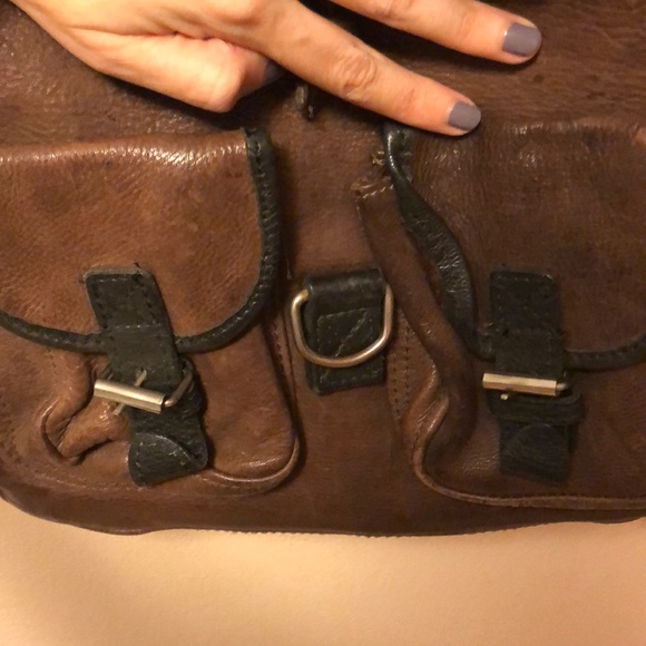 Vintage leather backpack - Picture 3 of 4